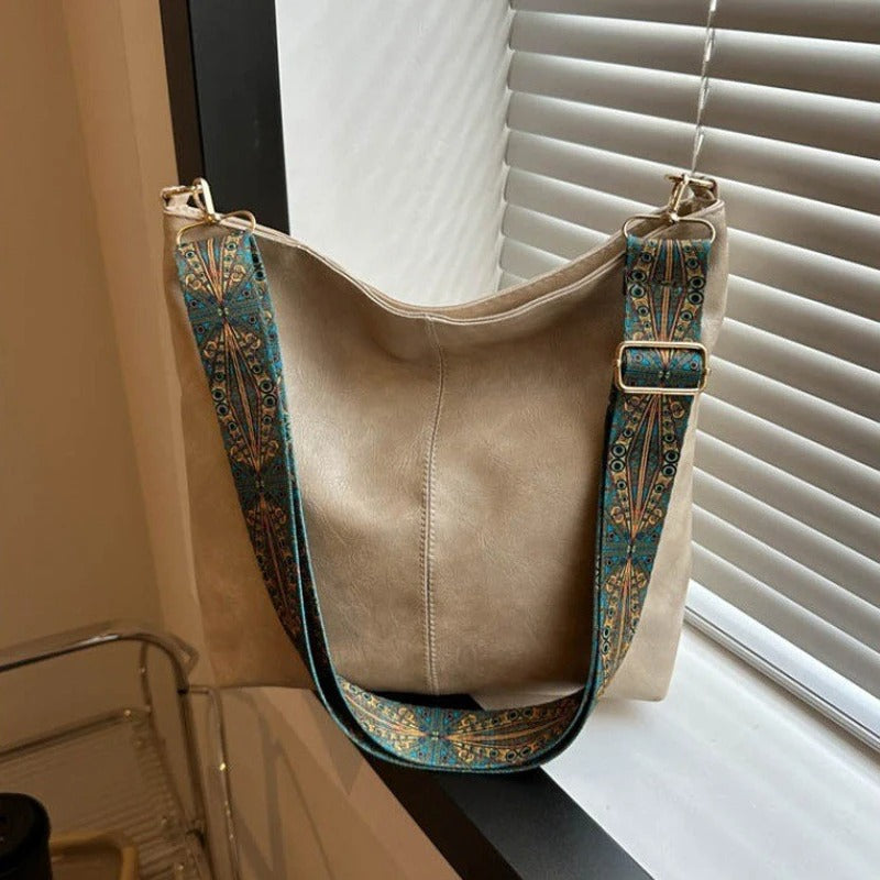 Mønstret crossbodyveske