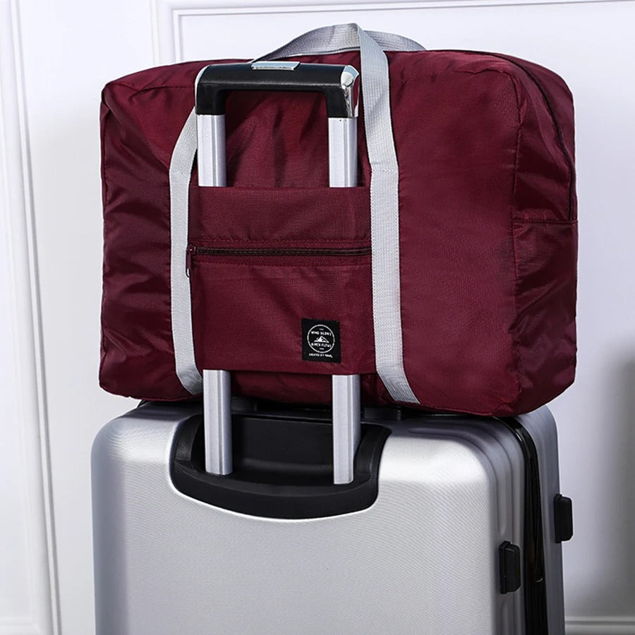 Sammenleggbar reiseveske – Romslig weekendbag i nylon