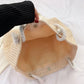Halmvevd skulderveske