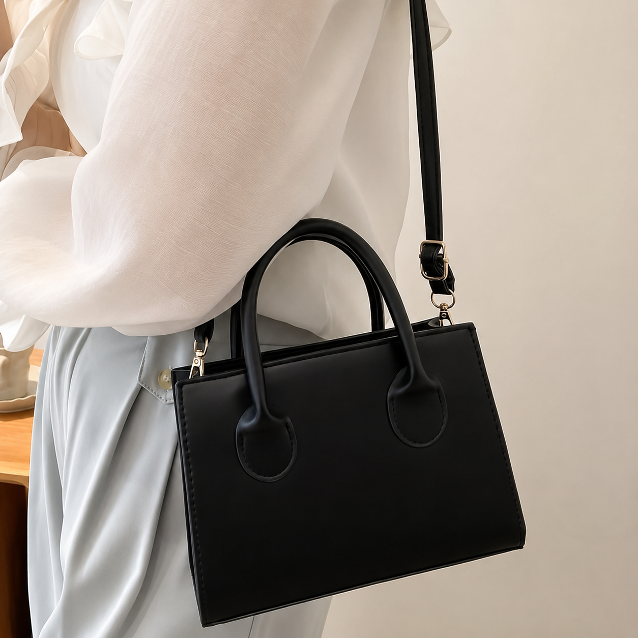 Crossbodyveske med glidelås