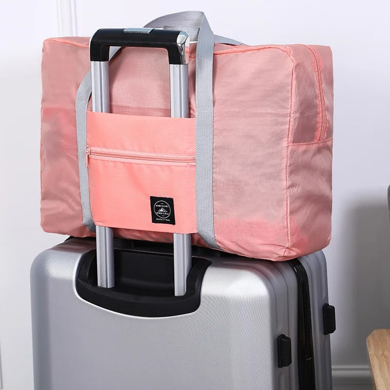 Sammenleggbar reiseveske – Romslig weekendbag i nylon