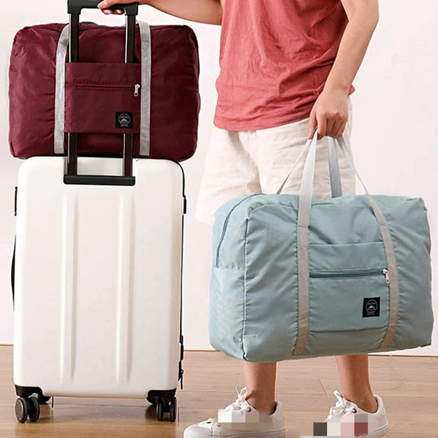 Sammenleggbar reiseveske – Romslig weekendbag i nylon