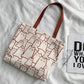 Tote bag med kattemønster