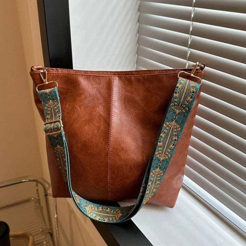 Mønstret crossbodyveske